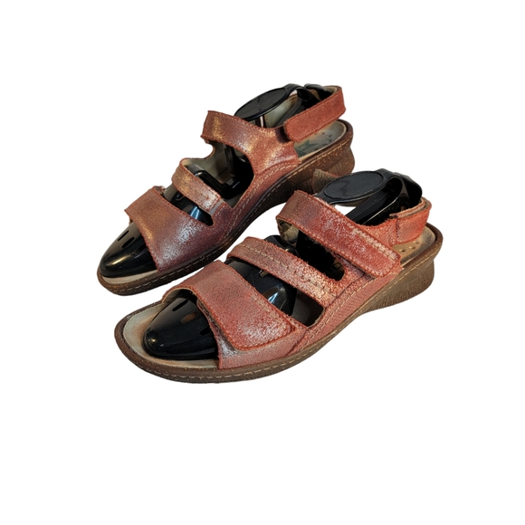 Mephisto Mobils Shimmer Leather Fall 3 Season Sandal Women's 38 EU - Picture 2 of 14